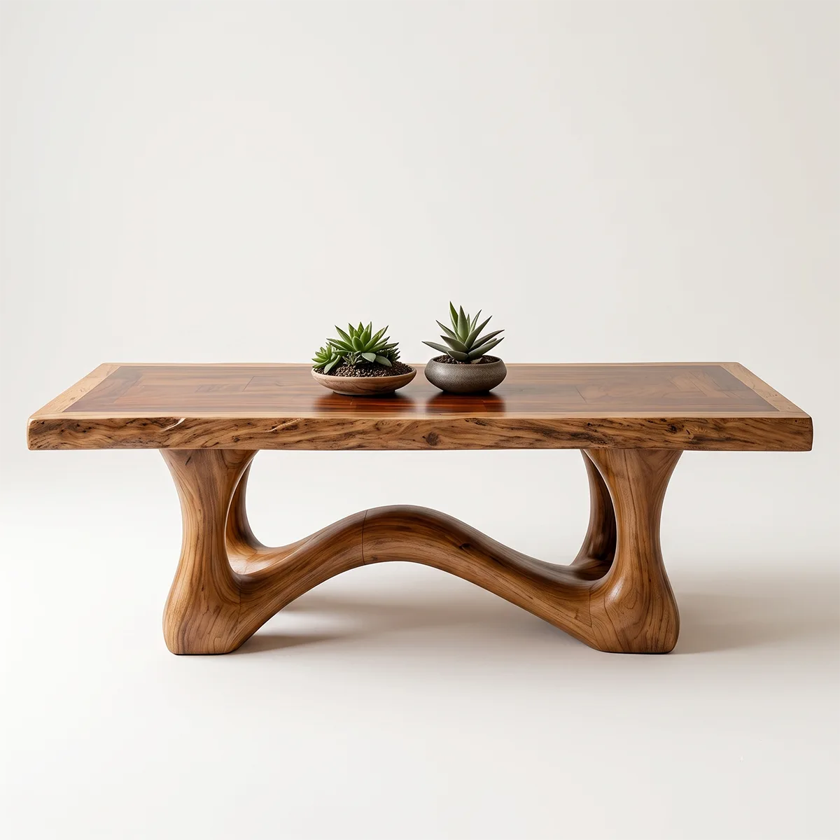 Solid Wood Coffee Table | Handmade Live Edge Coffee Table for Modern Living Room TT006-6482