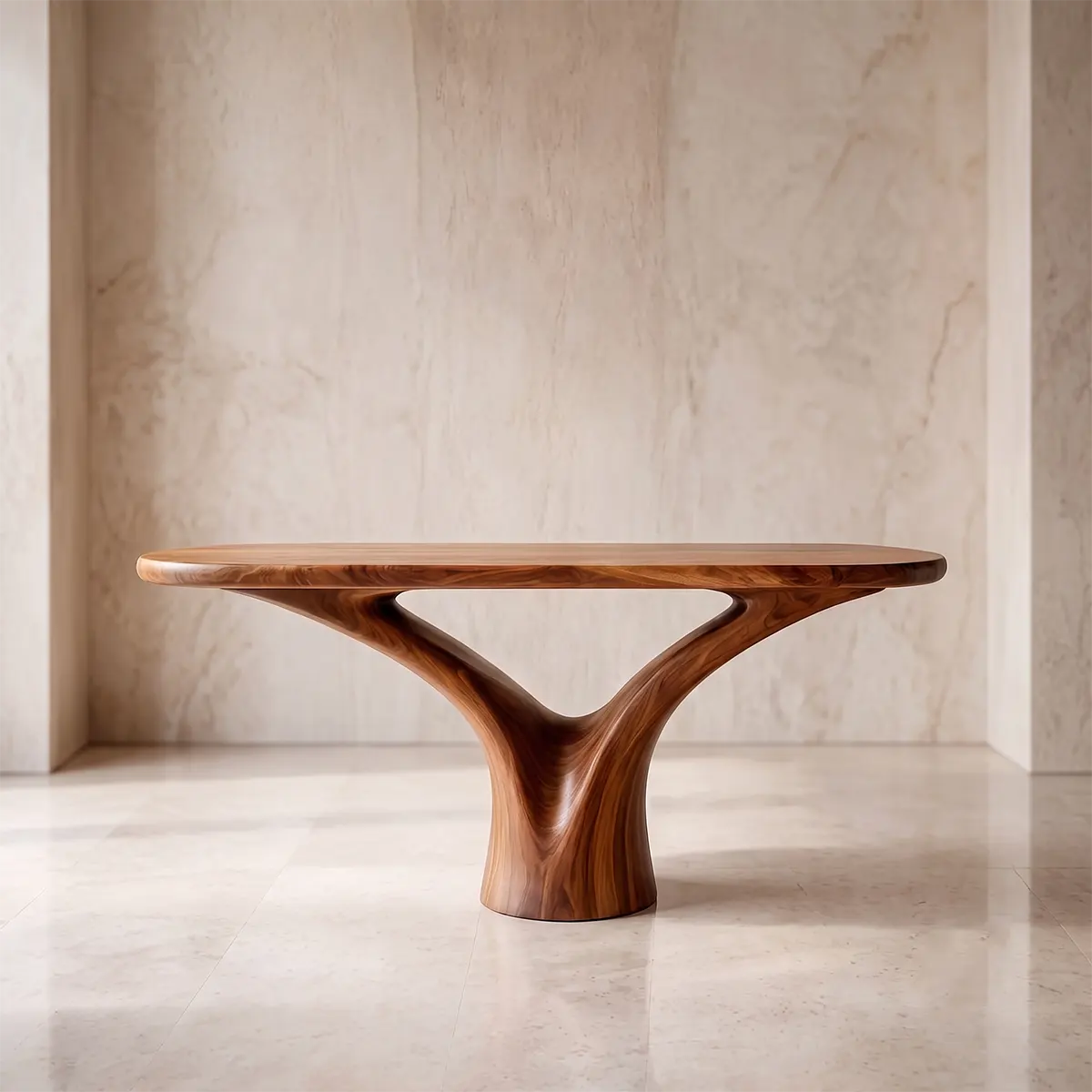 Modern Organic Console Table | Sculptural Entryway Console Table for Contemporary Home Decor TT006-7960