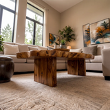 Live Edge Solid Wood Coffee Table | Organic Natural Slab Coffee Table for Modern Living Room TT006-2090