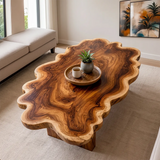 Live Edge Solid Wood Coffee Table | Organic Natural Slab Coffee Table for Modern Living Room TT006-2090