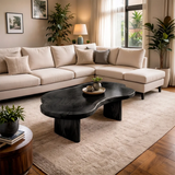 Organic Freeform Live Edge Solid Wood Coffee Table | Handcrafted Natural Slab Center Table TT006-5288