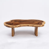 Organic Freeform Live Edge Solid Wood Coffee Table | Handcrafted Natural Slab Center Table TT006-5288
