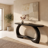 Organic Loop Console Table | Modern Sculptural Console Table with Open Arch Base TH003-6800