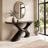Modern Organic Console Table | Sculptural Open Base Entryway Console Table TH003-5751