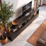 Modern TV Stand with 3 Drawers & Open Shelves | Organic Media Console TH003-4VZY8SF