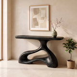 Organic Sculptural Console Table | Abstract Wave Console Table for Modern Entryway & Hallway TH003-3763