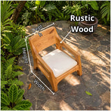 Sculptural Curved Lounge Chair | Modern Organic Accent Chair with Open Arms