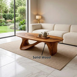 Organic Wave Coffee Table | Sculptural Oval Coffee Table for Modern Minimalist Living Room TH003-1206