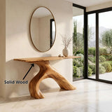 Modern Organic Console Table | Sculptural Asymmetrical Entryway Console Table TH003-3100