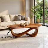 Modern Oval Coffee Table | Sculptural Organic Cocktail Table TH003-7031