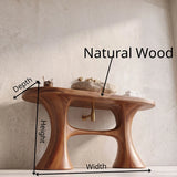 Sculptural Freestanding Bathroom Vanity with Curved Legs | Organic Modern Open Frame Design