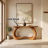 Organic Loop Console Table | Modern Sculptural Console Table with Open Arch Base TH003-6800