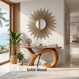 Modern Organic Console Table | Sculptural Curved Entryway Console Table for Contemporary Homes TH003-4837