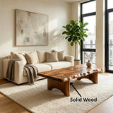 Live Edge Coffee Table | Rustic Modern Statement Center Table