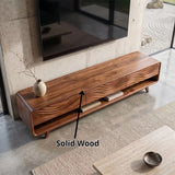 Wave Carved TV Stand with 3 Drawers & Open Shelf | Modern Media Console TH003-7KHK3MC