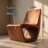 Sculptural Armless Lounge Chair | Modern Low Profile Accent Chair