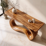 Organic Loop Console Table | Modern Sculptural Console Table with Continuous Curved Base TH003-9415