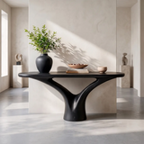 Modern Organic Console Table | Sculptural Entryway Console Table for Contemporary Home Decor TT006-7960