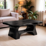 Solid Wood Coffee Table with Open Shelf | Modern Handmade Living Room Furniture TT006-3190