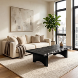 Live Edge Coffee Table | Rustic Modern Statement Center Table