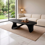 Organic Wave Coffee Table | Sculptural Oval Coffee Table for Modern Minimalist Living Room TH003-1206