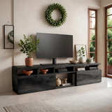 Modern TV Stand with Dual Storage Cabinets | Open Media Console TT006-6PQC5TA