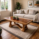 Solid Wood Coffee Table | Handmade Live Edge Coffee Table for Modern Living Room TT006-6482