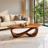 Modern Oval Coffee Table | Sculptural Organic Cocktail Table TH003-7031
