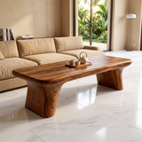 Modern Organic Coffee Table | Minimalist Sculptural Center Table for Contemporary Living Room TH003-9709