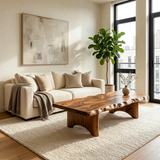 Live Edge Coffee Table | Rustic Modern Statement Center Table