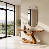 Modern Sculptural Console Table | Organic Entryway Console Table for Contemporary Living Spaces TH003-2542
