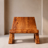 Wide Sculptural Lounge Chair | Modern Armless Statement Chair with Geometric Open Base