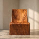 Sculptural Armless Lounge Chair | Modern Low Profile Accent Chair