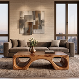 Sculptural Arch Coffee Table | Modern Organic Statement Center Table
