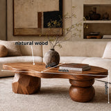 Sculptural Coffee Table with Mixed Artistic Legs | Organic Modern Statement Center Table