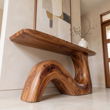 Organic Wave Console Table | Sculptural Entryway Console Table for Modern Hallway & Living Room TH003-5159