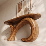 Modern Organic Console Table | Sculptural Curved Entryway Console Table for Contemporary Homes TH003-4837