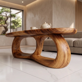 Modern Oval Coffee Table | Sculptural Organic Center Table for Living Room TH003-5584