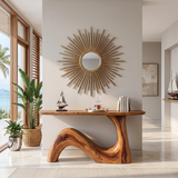 Organic Wave Console Table | Sculptural Entryway Console Table for Modern Hallway & Living Room TH003-5159