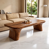 Modern Organic Coffee Table | Minimalist Sculptural Center Table for Contemporary Living Room TH003-9709