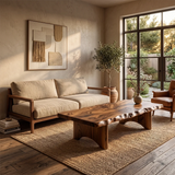 Live Edge Coffee Table | Rustic Modern Statement Center Table