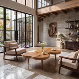 Freeform Coffee Table with Organic Shape | Sculptural Modern Living Room Center Table