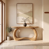 Organic Loop Console Table | Modern Sculptural Console Table with Open Arch Base TH003-6800