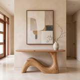 Organic Wave Console Table | Sculptural Entryway Console Table for Modern Hallway & Living Room TH003-5159