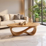 Modern Oval Coffee Table | Sculptural Organic Cocktail Table TH003-7031