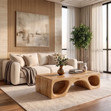 Sculptural Arch Coffee Table | Modern Organic Statement Center Table