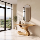 Modern Sculptural Console Table | Organic Entryway Console Table for Contemporary Living Spaces TH003-2542
