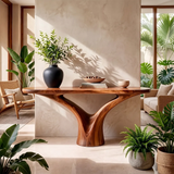 Modern Organic Console Table | Sculptural Entryway Console Table for Contemporary Home Decor TT006-7960