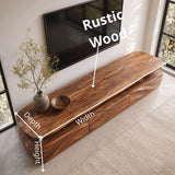 Modern Organic TV Stand with Three Sculpted Cabinets | Open Display Media Console TT006-3GCV7CG
