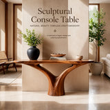 Modern Organic Console Table | Sculptural Entryway Console Table for Contemporary Home Decor TT006-7960